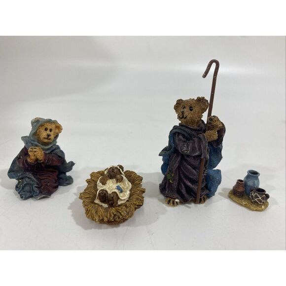 Crèche Nativity Little Star of Bethlehem 4x5x8” Boyd’s Bearstone Mary Jesus READ - Picture 3 of 9